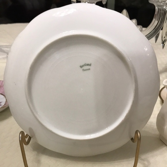 Limoges Haviland France Hand Painted French Roses Plate - Picture 4 of 5